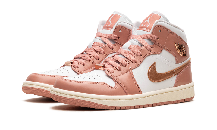 AIR JORDAN 1 MID SE RED STARDUST WOMENS — Stock 