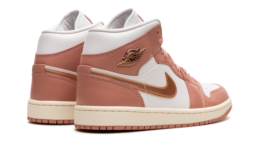 AIR JORDAN 1 MID SE RED STARDUST WOMENS — Stock 