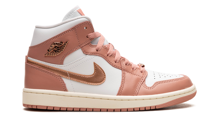 AIR JORDAN 1 MID SE RED STARDUST WOMENS — Stock 