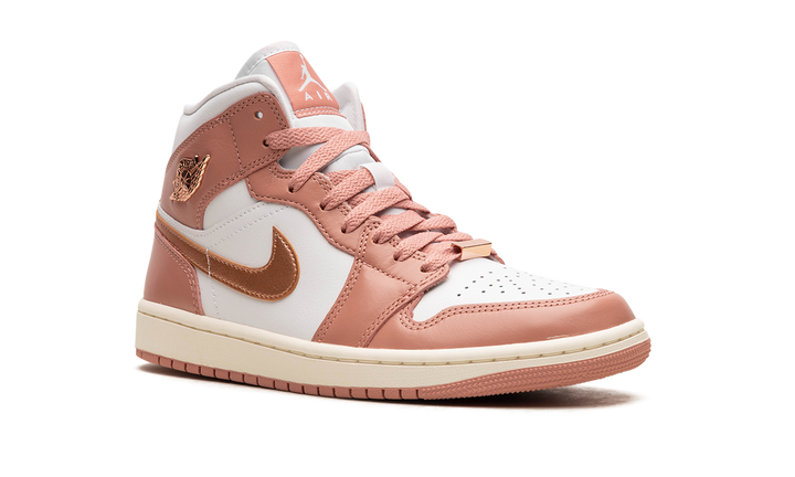 AIR JORDAN 1 MID SE RED STARDUST WOMENS — Stock 