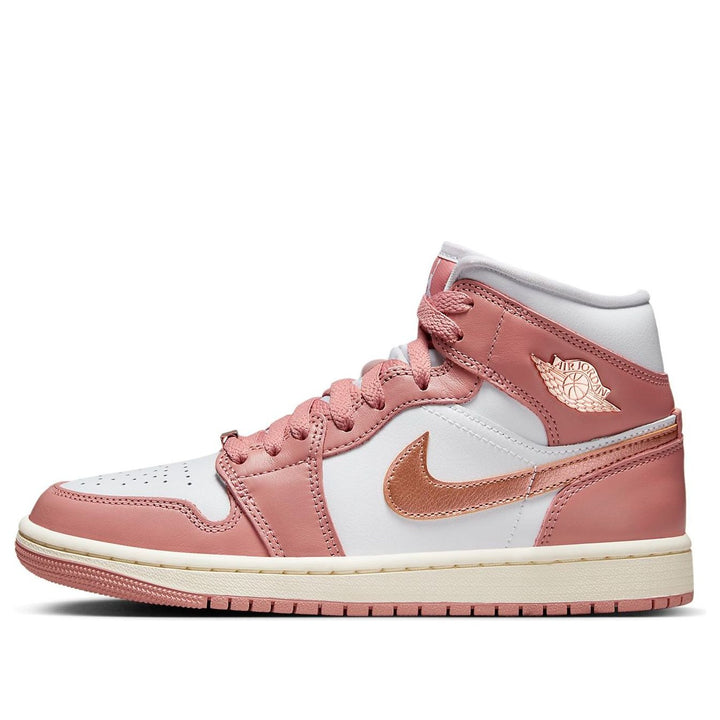 AIR JORDAN 1 MID SE RED STARDUST WOMENS — Stock 