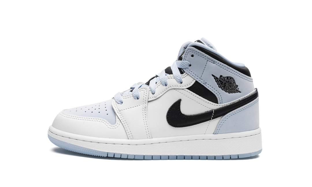 AIR JORDAN 1 MID SE WHITE ICE BLUE GS
