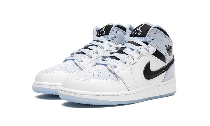 AIR JORDAN 1 MID SE WHITE ICE BLUE GS