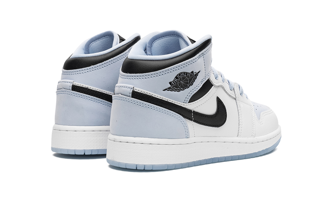 AIR JORDAN 1 MID SE WHITE ICE BLUE GS