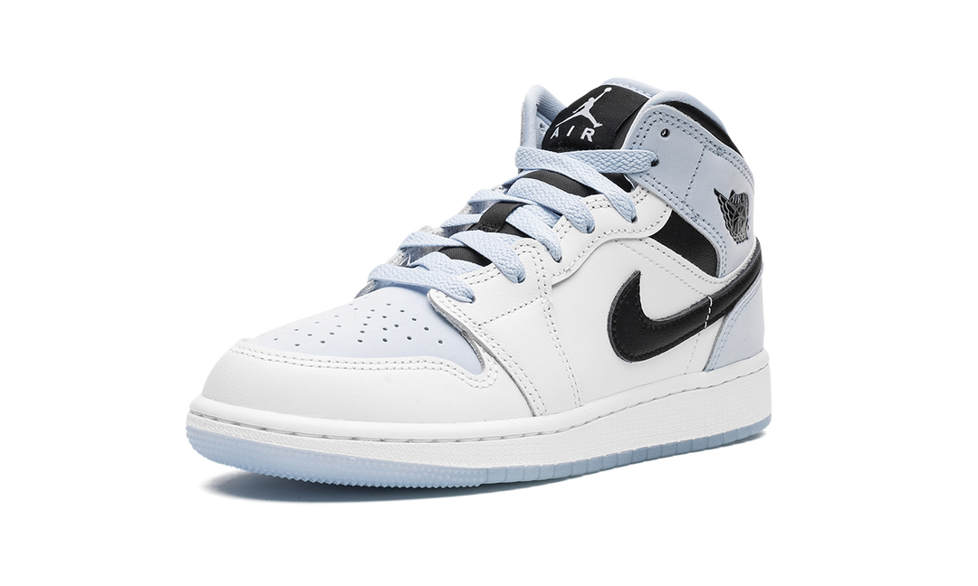 AIR JORDAN 1 MID SE WHITE ICE BLUE GS