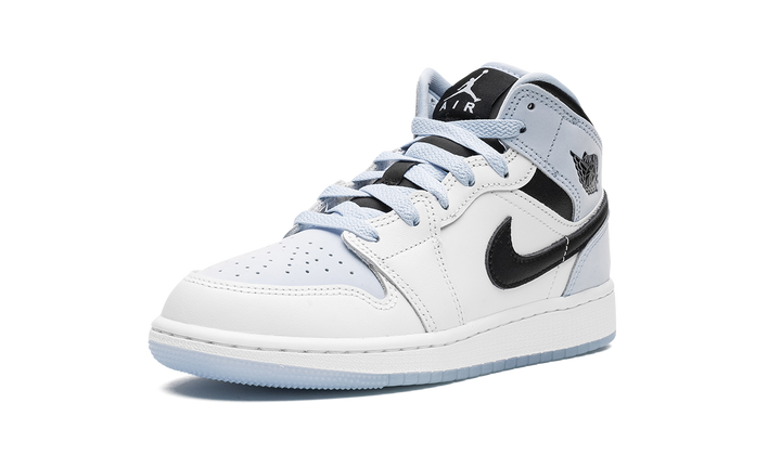 AIR JORDAN 1 MID SE WHITE ICE BLUE GS