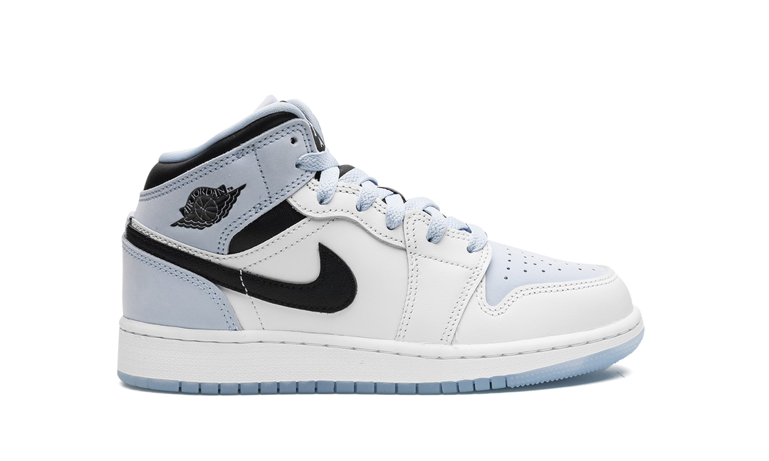 AIR JORDAN 1 MID SE WHITE ICE BLUE GS