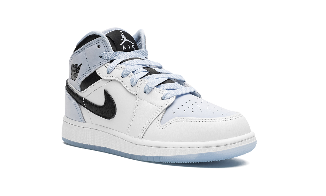 AIR JORDAN 1 MID SE WHITE ICE BLUE GS