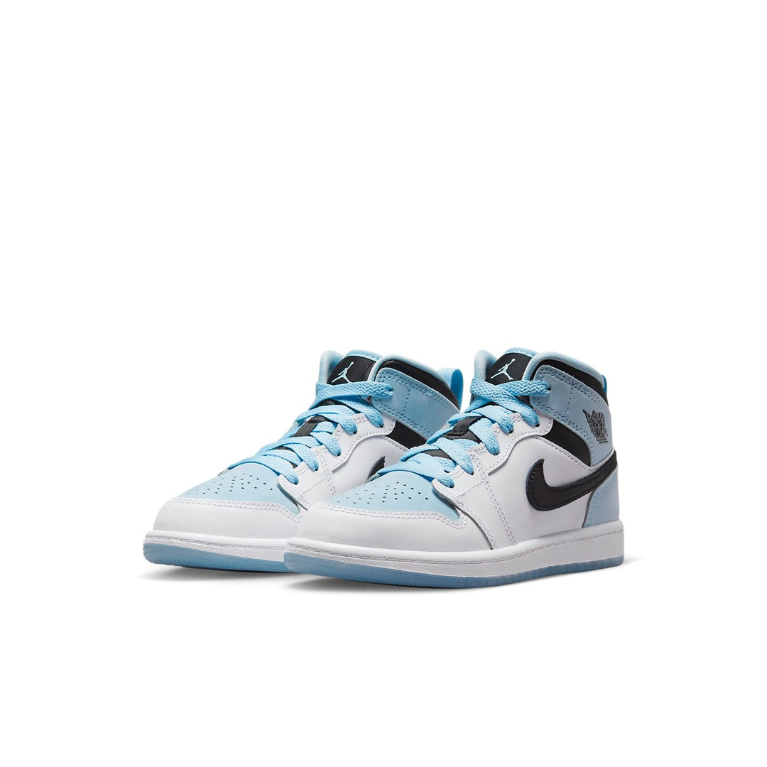 AIR JORDAN 1 MID SE WHITE ICE BLUE PS