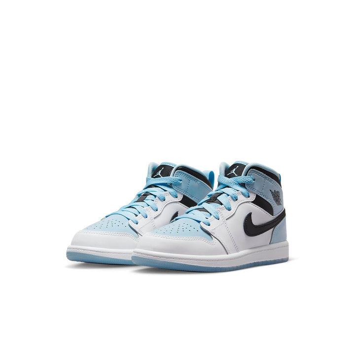 AIR JORDAN 1 MID SE WHITE ICE BLUE PS