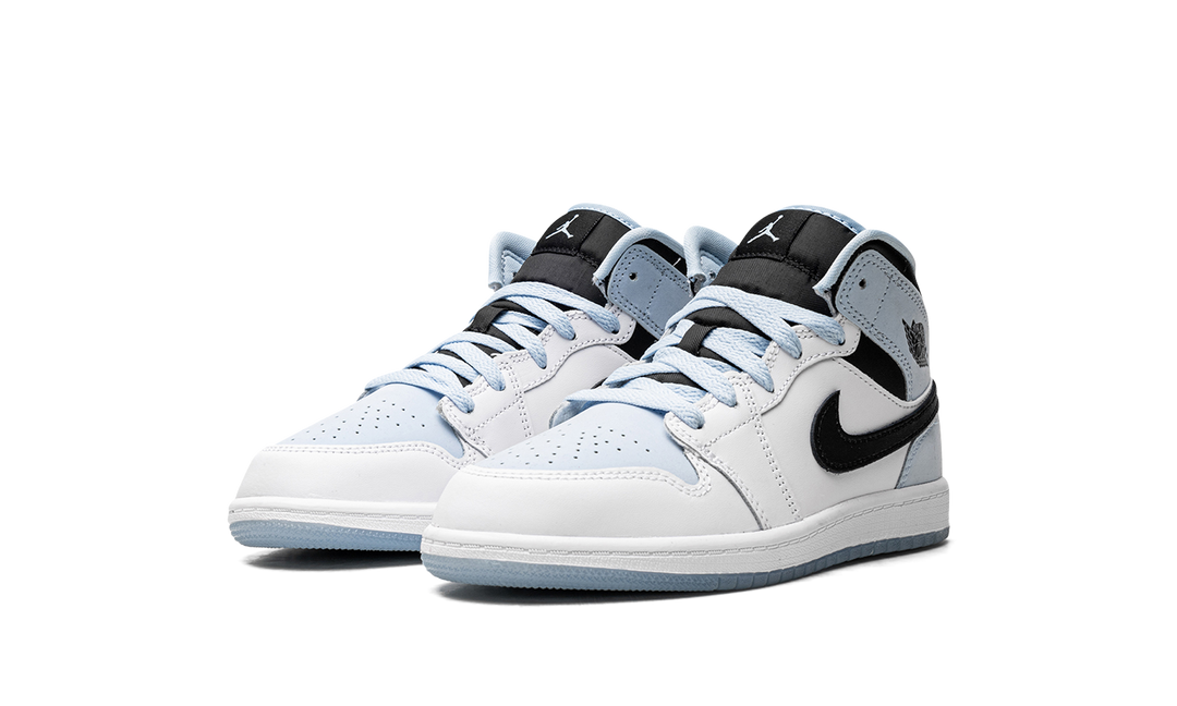 AIR JORDAN 1 MID SE WHITE ICE BLUE PS