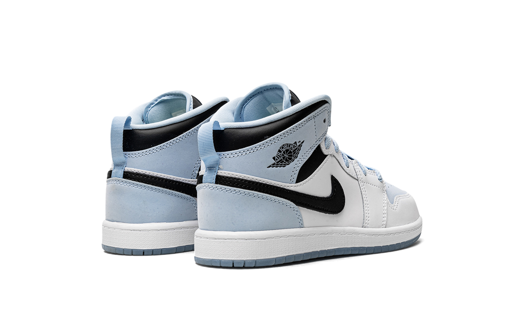 AIR JORDAN 1 MID SE WHITE ICE BLUE PS