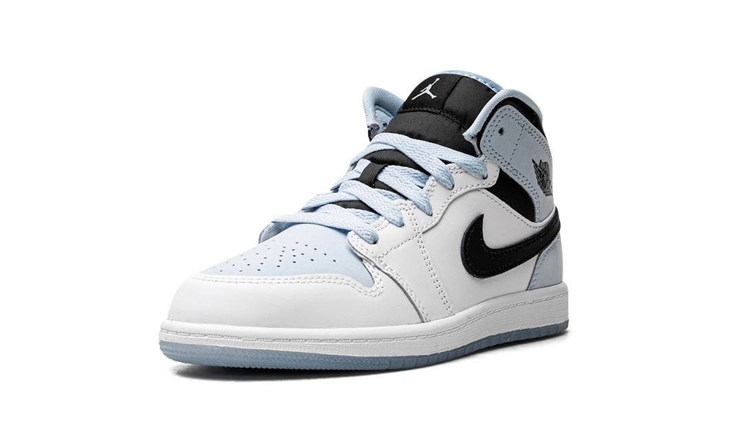 AIR JORDAN 1 MID SE WHITE ICE BLUE PS