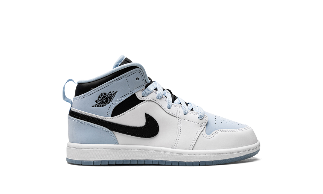 AIR JORDAN 1 MID SE WHITE ICE BLUE PS