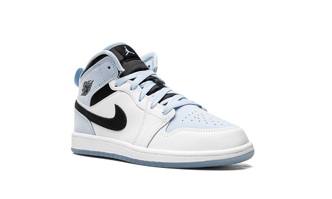 AIR JORDAN 1 MID SE WHITE ICE BLUE PS