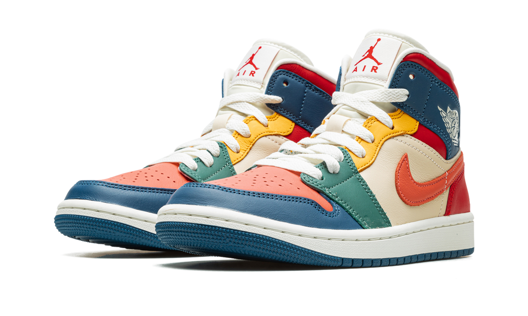 AIR JORDAN 1 MID SEVEN-COLOUR WOMENS