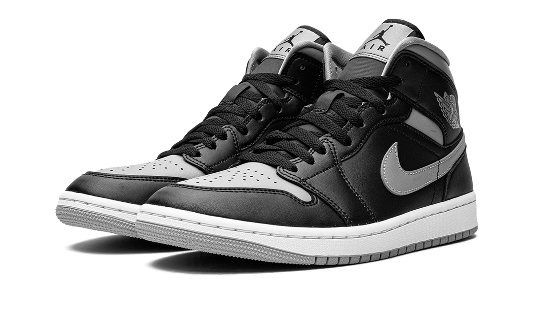 AIR JORDAN 1 MID SHADOW BLACK GREY WOMENS