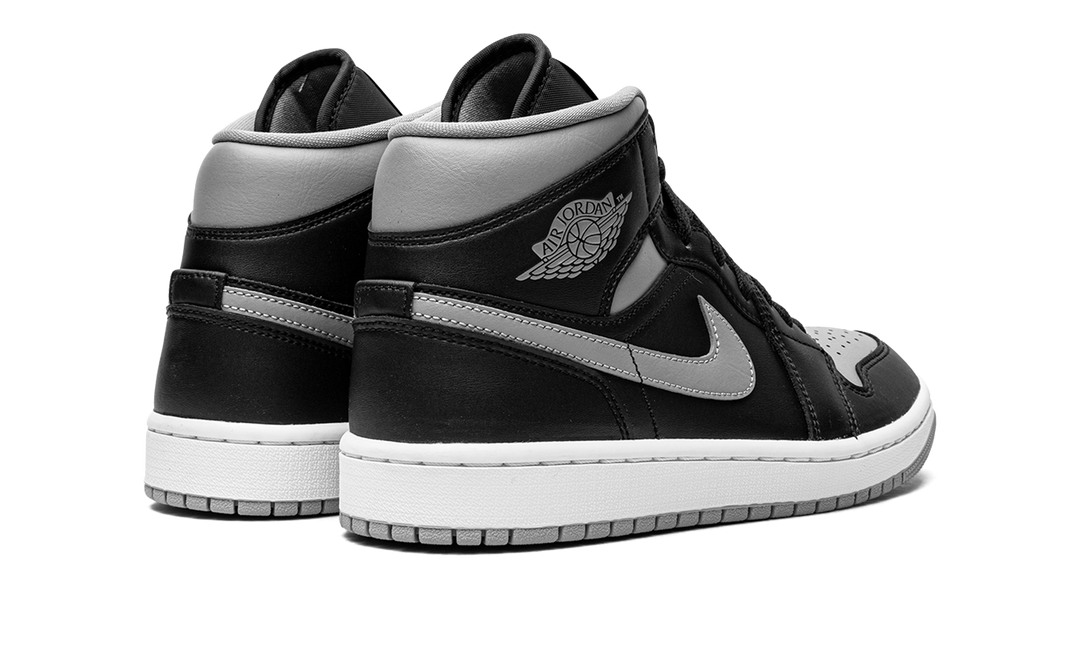 AIR JORDAN 1 MID SHADOW BLACK GREY WOMENS