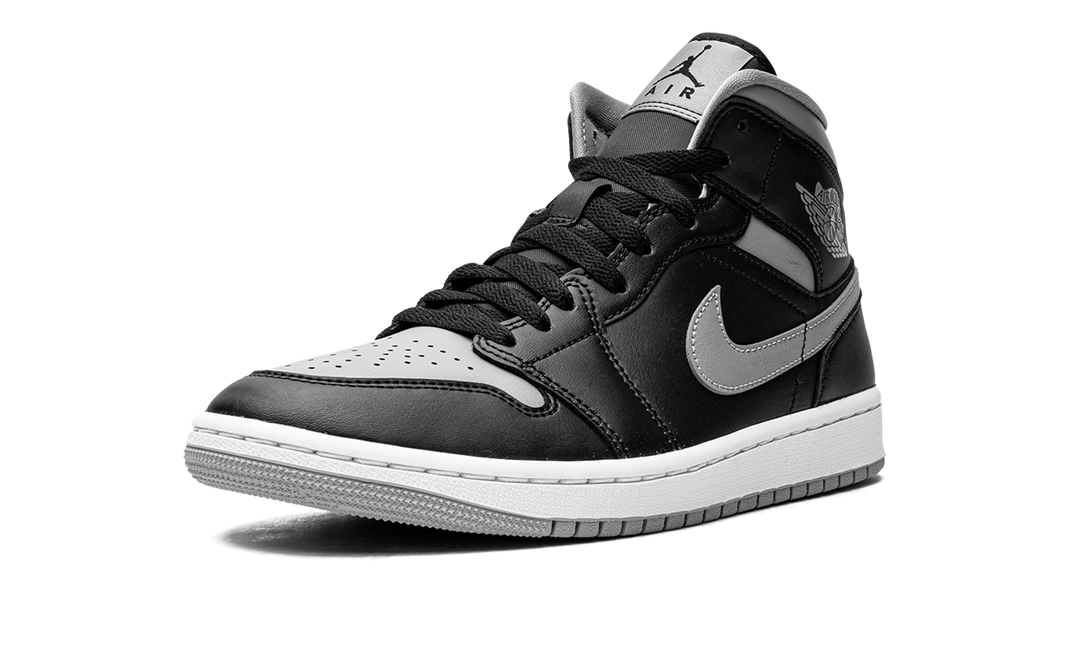 AIR JORDAN 1 MID SHADOW BLACK GREY WOMENS
