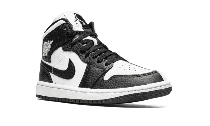 AIR JORDAN 1 MID SPLIT BLACK WHITE WOMENS TWO TONE