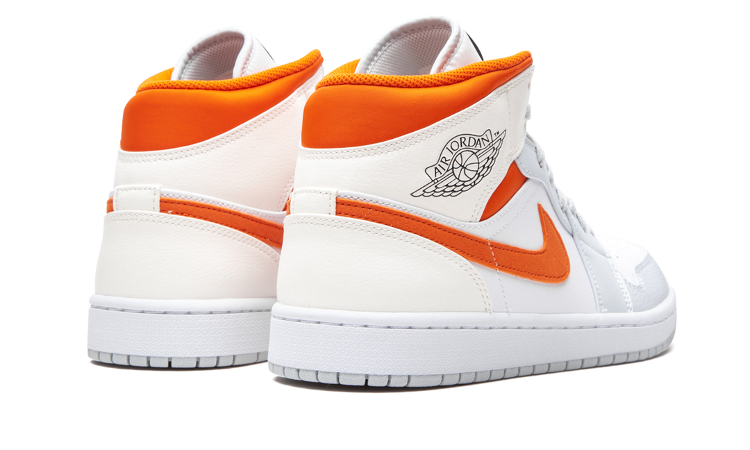 AIR JORDAN 1 MID STARFISH PURE PLATINUM