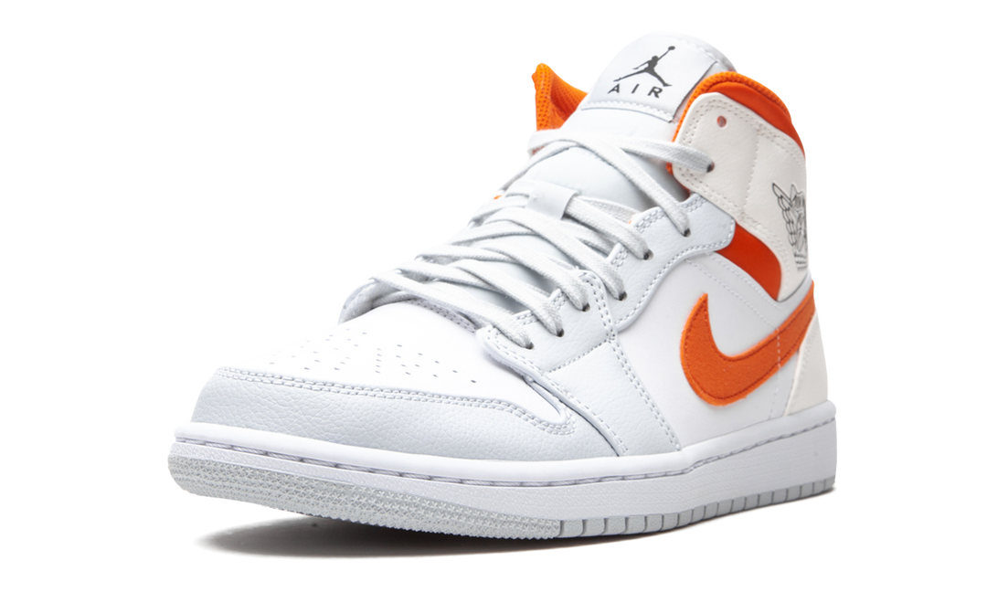 AIR JORDAN 1 MID STARFISH PURE PLATINUM