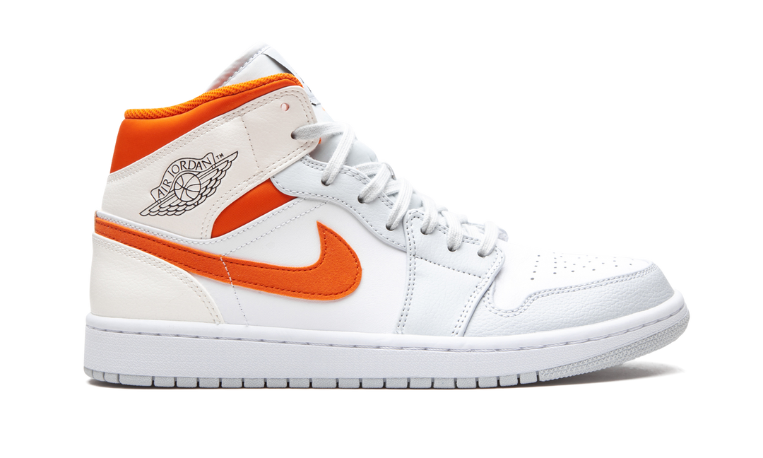 AIR JORDAN 1 MID STARFISH PURE PLATINUM