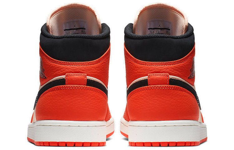 AIR JORDAN 1 MID TEAM ORANGE BLACK
