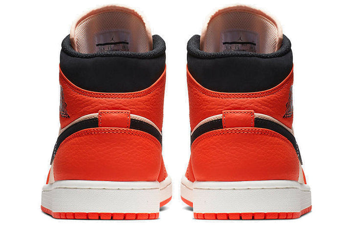 AIR JORDAN 1 MID TEAM ORANGE BLACK
