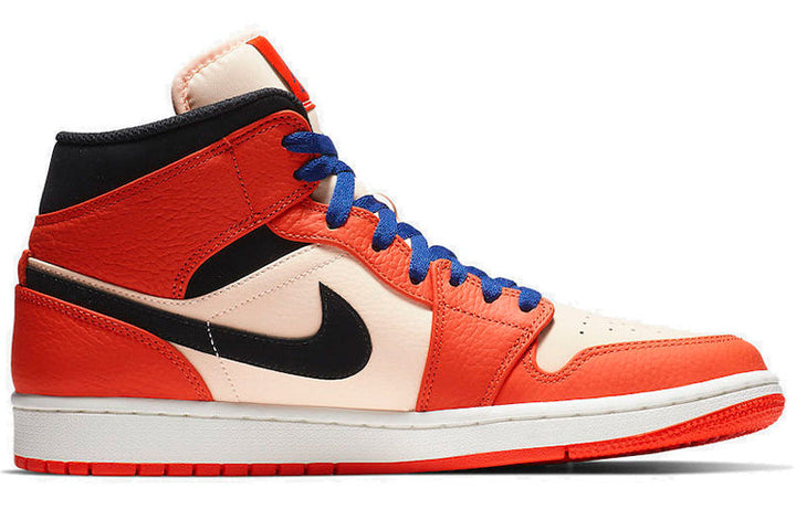 AIR JORDAN 1 MID TEAM ORANGE BLACK
