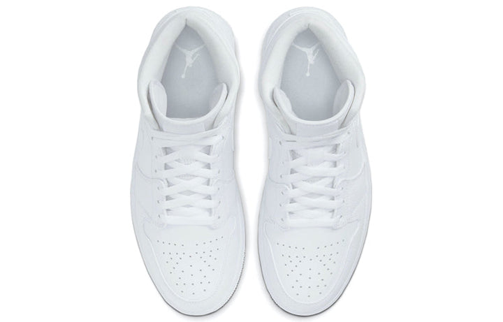 AIR JORDAN 1 MID TRIPLE WHITE 2.0 2020