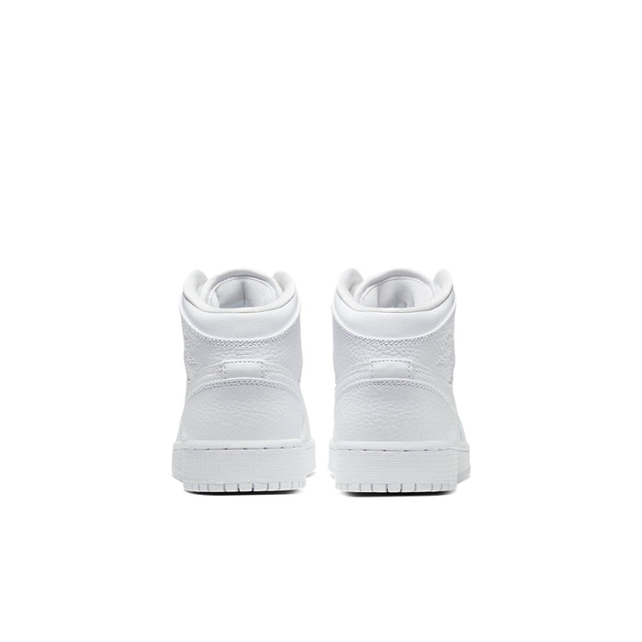 AIR JORDAN 1 MID TRIPLE WHITE GS