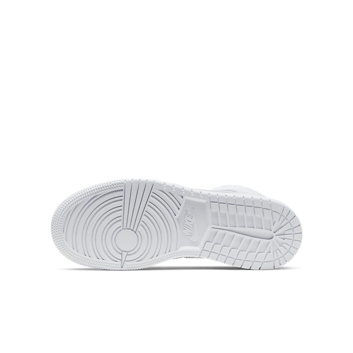 AIR JORDAN 1 MID TRIPLE WHITE GS
