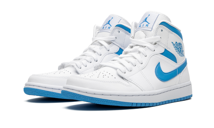 AIR JORDAN 1 MID UNC BLUE WOMENS