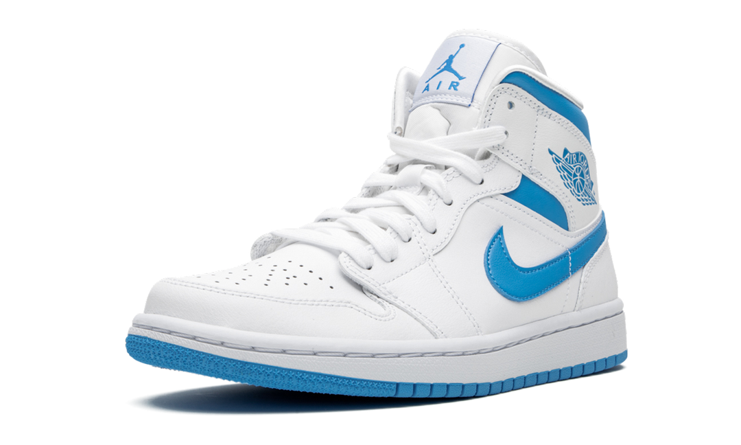 AIR JORDAN 1 MID UNC BLUE WOMENS
