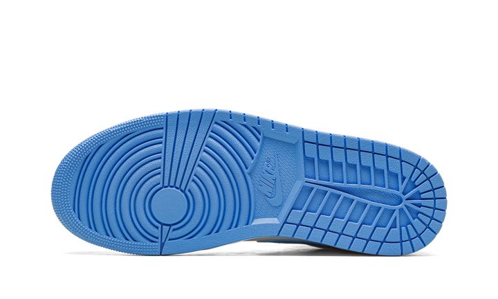 AIR JORDAN 1 MID UNIVERSITY BLUE GREY — Stock 