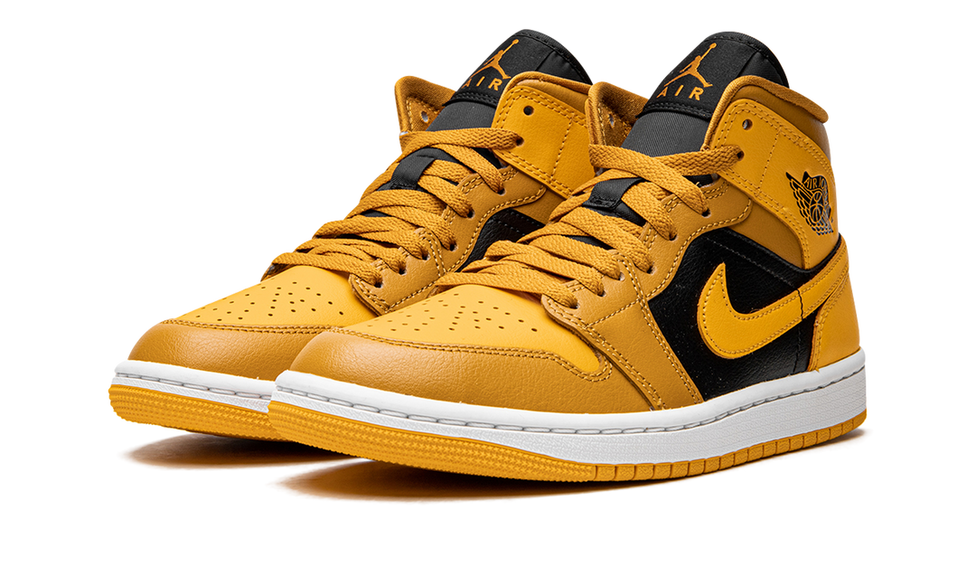 AIR JORDAN 1 MID UNIVERSITY GOLD WOMENS