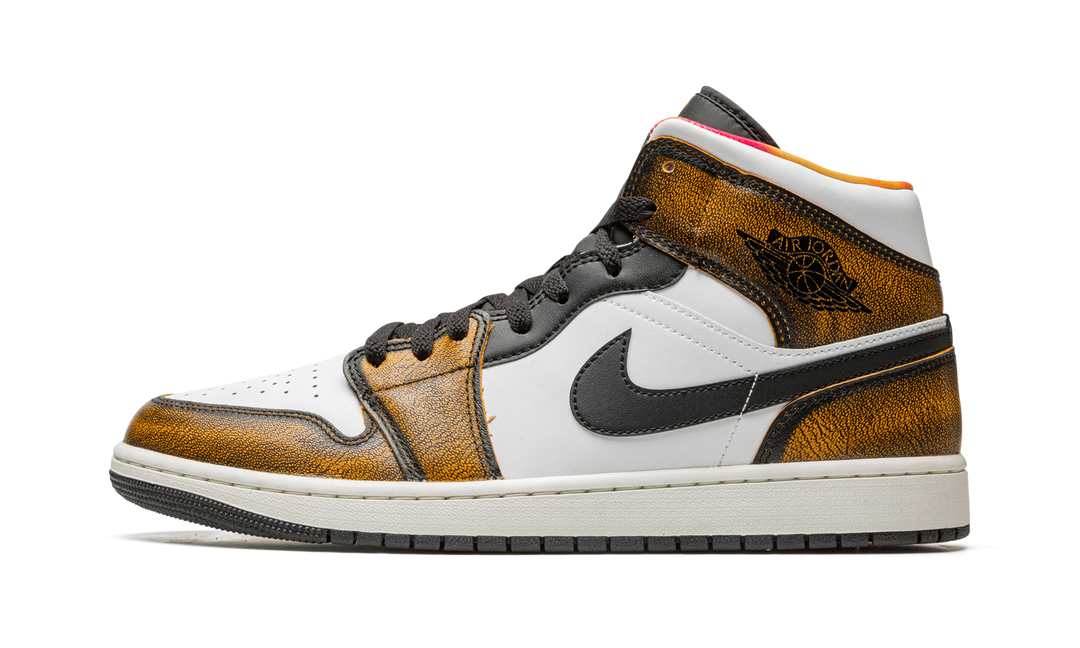 AIR JORDAN 1 MID WEAR-AWAY ORANGE