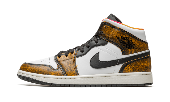 AIR JORDAN 1 MID WEAR-AWAY ORANGE