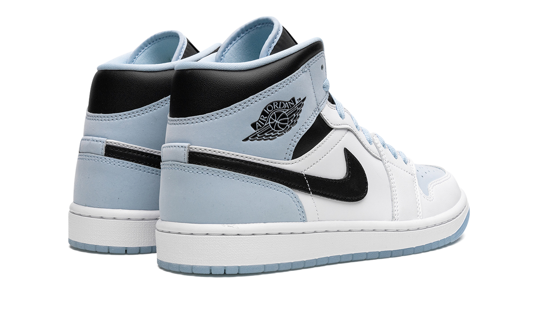 AIR JORDAN 1 MID WHITE BLACK BLUE