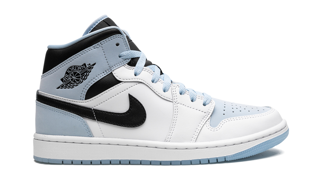 AIR JORDAN 1 MID WHITE BLACK BLUE