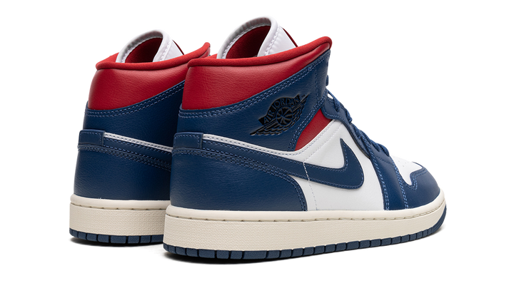 AIR JORDAN 1 MID WHITE FRENCH BLUE RED