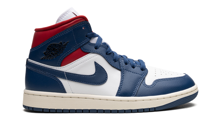 AIR JORDAN 1 MID WHITE FRENCH BLUE RED