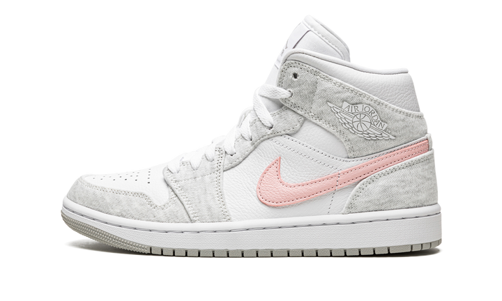 AIR JORDAN 1 MID WHITE LIGHT IRON ORE WOMENS