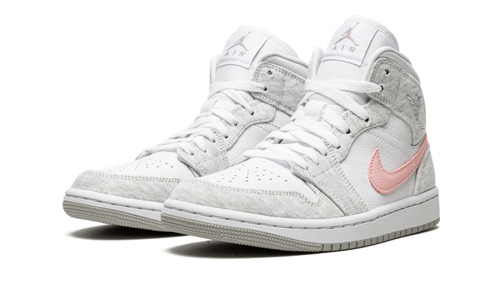 AIR JORDAN 1 MID WHITE LIGHT IRON ORE WOMENS