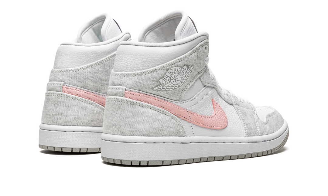 AIR JORDAN 1 MID WHITE LIGHT IRON ORE WOMENS