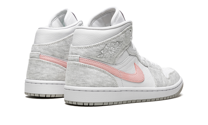 AIR JORDAN 1 MID WHITE LIGHT IRON ORE WOMENS