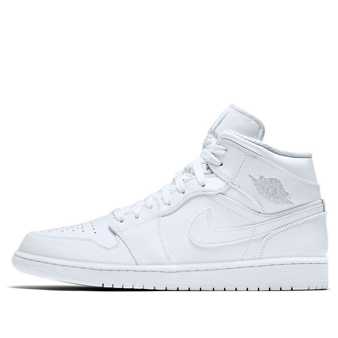 AIR JORDAN 1 MID WHITE PURE PLATINUM