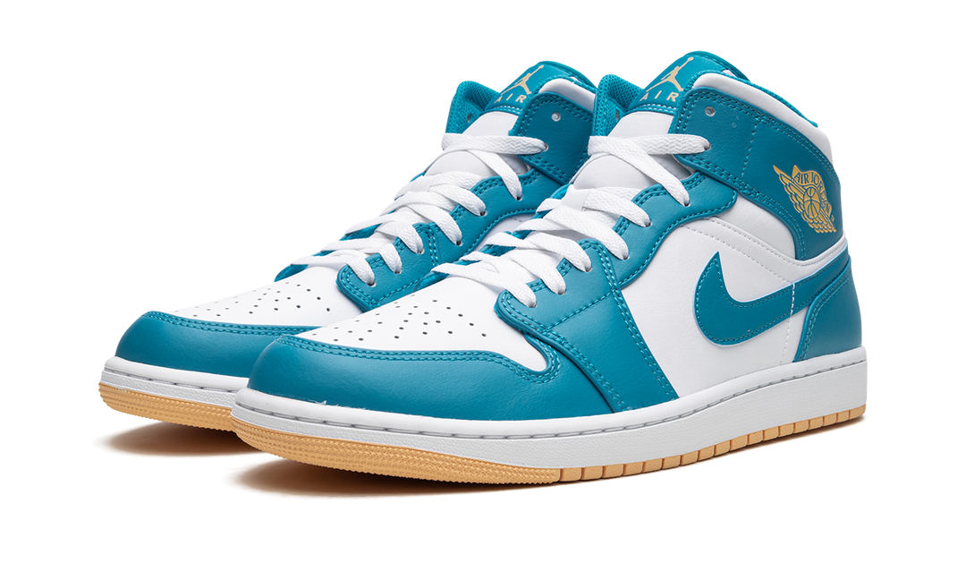 AIR JORDAN 1 MID WHITE TEAL