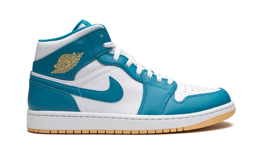 AIR JORDAN 1 MID WHITE TEAL